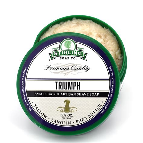 Sterling soap - OUR SHAVE SOAPS WILL STAND WITH ANY SOAP AT ANY PRICE, AND WILL BE SLICKER THAN ANYTHING ON THE MARKET! For one of the best shaves on the market at any price, pick up a puck of Stirling Shave Soap. With a lather that is easy to build, this soap provides a slickness that is unmatched! Made by hand in small batches, ou